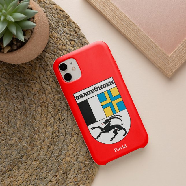 Funda De Case-Mate Para iPhone Graubünden, Suiza | Escudos de cantones suizos (Subido por el creador)