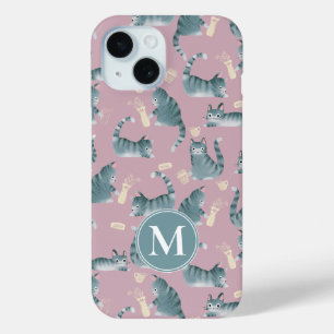 Funda Para iPhone 15 Graves grisáceos grisáceos golpean a las cosas y m