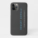 Funda De Case-Mate Para iPhone Gray Blue Trendy (Reverso)