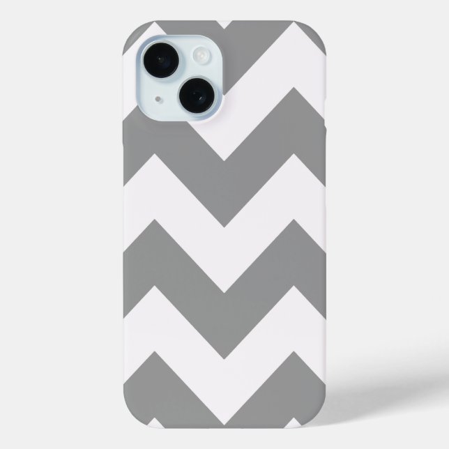 Funda De Case-Mate Para iPhone Gray Bold Chevron (Reverso )