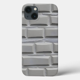 Funda Para iPhone 13 Gray Brick Design iPhone Case Minimal Style