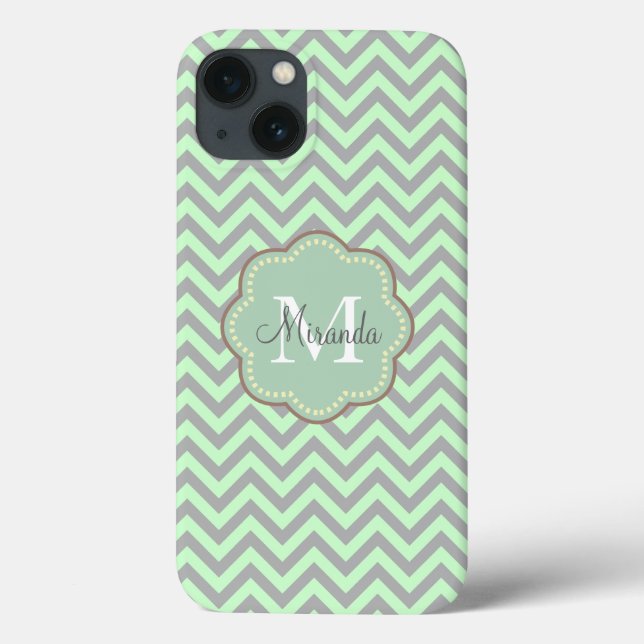 Funda De Case-Mate Para iPhone Gray Chevron (Reverso)