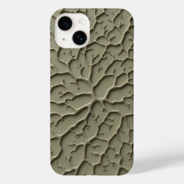 Funda Para iPhone 14 De Case-Mate Gray Embossed Organic Texture iPhone Case