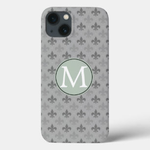 title_seo2 Gray Fleur de lis