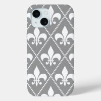 Gray Fleur de Lis