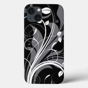 title_seo2 Gray Floral Pattern on Black