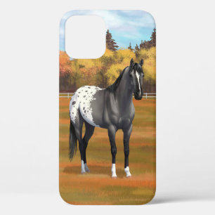 Funda Para iPhone 12 Gray Grulla Appaloosa Quarter Stallion