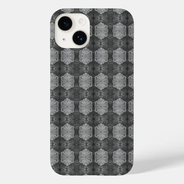 Funda De Case-Mate Para iPhone Gray Hexagon (Reverso )