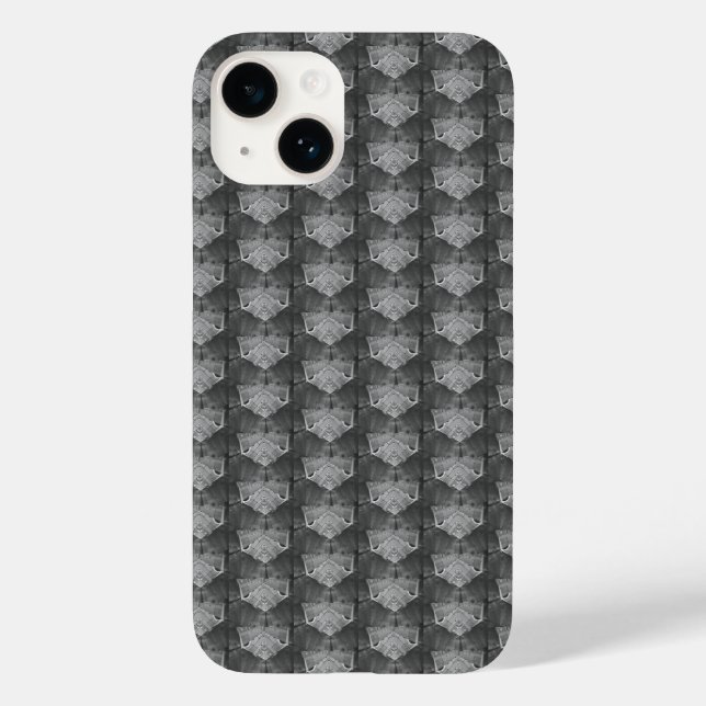 Funda De Case-Mate Para iPhone Gray Hexagon Var (Reverso )