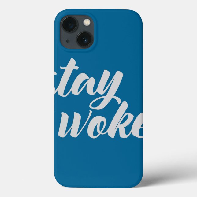 Funda De Case-Mate Para iPhone Gray Stay Woke (Reverso)