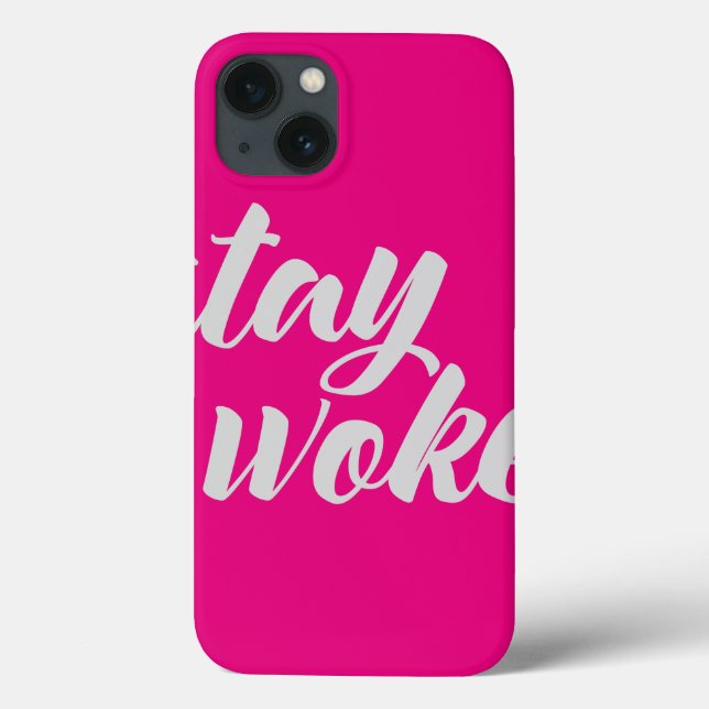 Funda De Case-Mate Para iPhone Gray Stay Woke (Reverso)