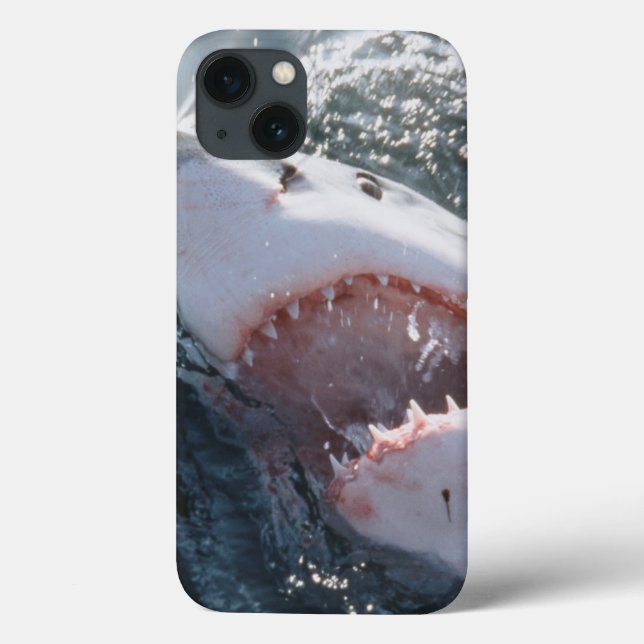 Funda De Case-Mate Para iPhone Great White Shark on sea (Reverso)