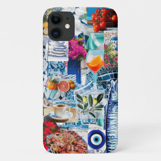 Funda Para iPhone 11 Greece vacay collage case