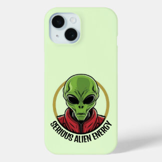Funda Para iPhone 15 Green Alien Phone Case