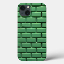 Funda Para iPhone 13 Green Brick Pattern iPhone Case Cool Design