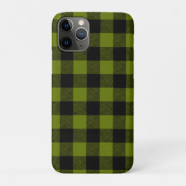 Funda Para iPhone 11 Pro Green Buffalo Check Garden