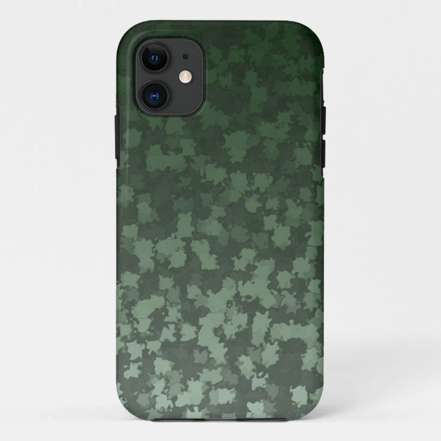 Funda De Case-Mate Para iPhone Green de la noche deja a Camo (Reverso)