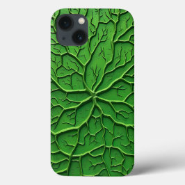 Funda Para iPhone 13 Green Embossed Tree Texture iPhone Case