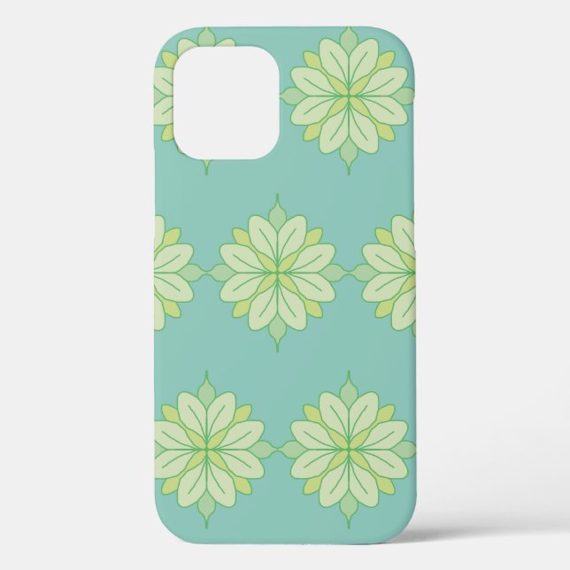 Funda De Case-Mate Para iPhone Green flower  (Reverso )