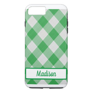 Funda Para iPhone 8 Plus/7 Plus Green Gingham