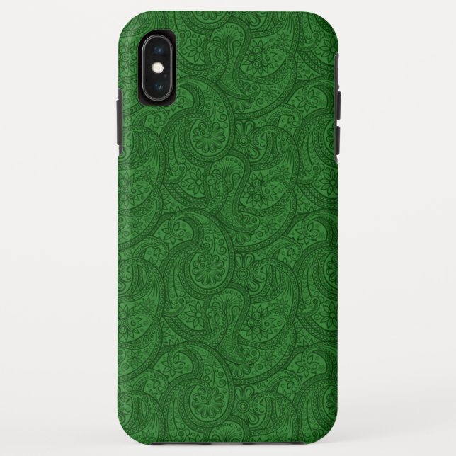 Funda De Case-Mate Para iPhone Green Paisley (Reverso)
