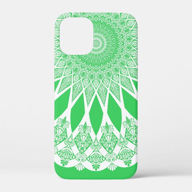 Funda De Case-Mate Para iPhone Green Seedling Tristyns Mandala (Reverso )