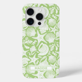 Funda Para iPhone 15 Pro Green Shells Personalized