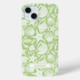 Funda Para iPhone 15 Mini Green Shells Personalized