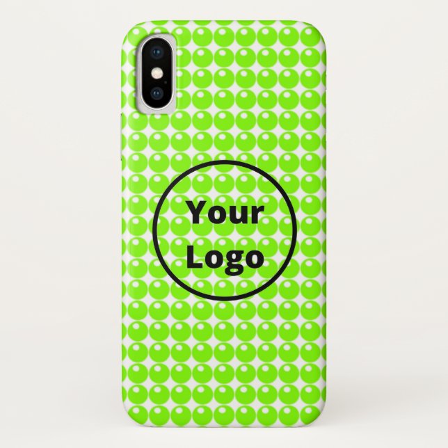 Funda De Case-Mate Para iPhone Green sphere circles white (Reverso)