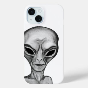 Funda Para iPhone 15 Grey Alien
