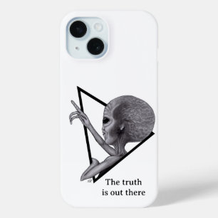 Funda Para iPhone 15 Grey Alien, la verdad está ahí fuera