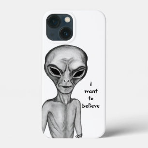 Funda Para iPhone 13 Mini Grey Alien , quiero creer