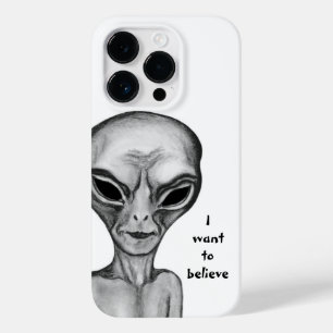 Funda Para iPhone 14 Pro De Case-Mate Grey Alien , quiero creer