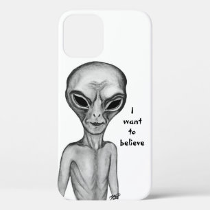 Funda Para iPhone 12 Pro Grey Alien , quiero creer