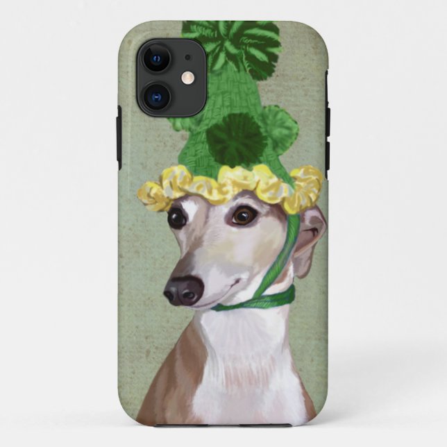 Funda De Case-Mate Para iPhone Greyhound en Gorra de punto verde (Reverso)