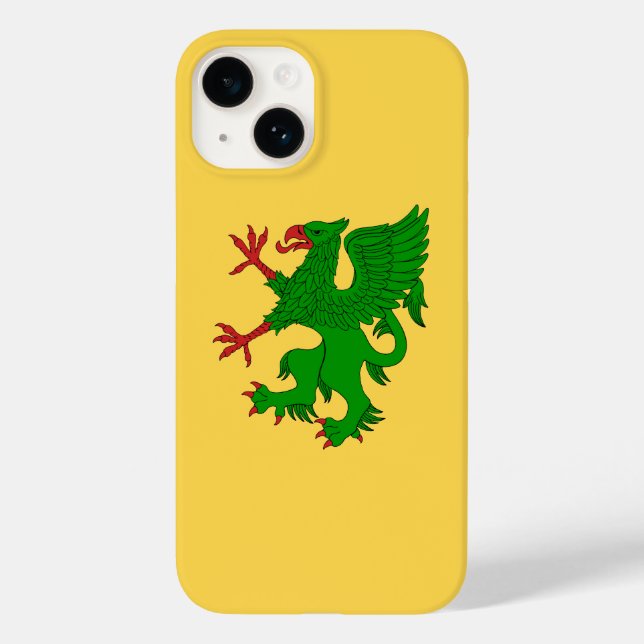 Funda De Case-Mate Para iPhone Griffin Rampant Vert (Reverso )