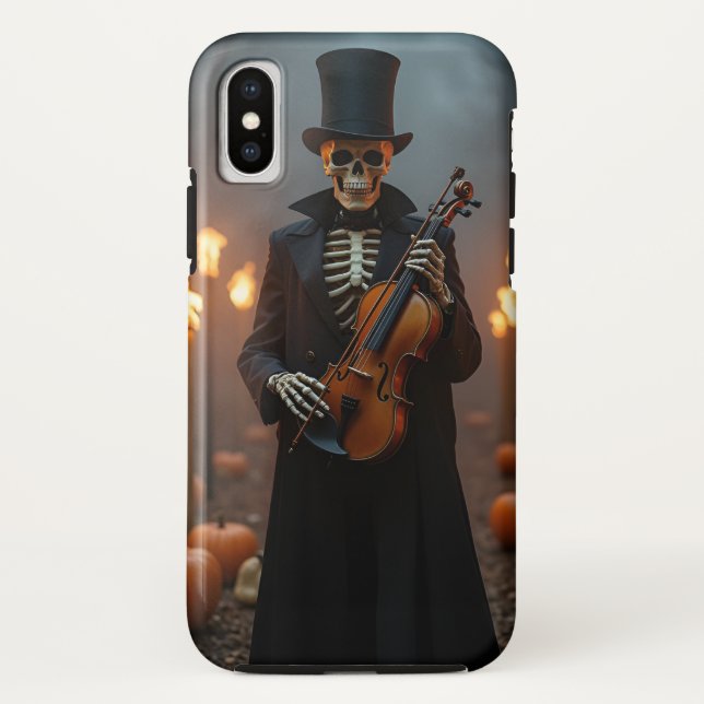 Funda De Case-Mate Para iPhone Grim Violinist, por Natasha Us (Reverso)