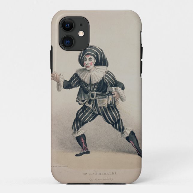 Funda De Case-Mate Para iPhone Grimaldi como Scaramouche, del dell'Ar de Commedia (Reverso)