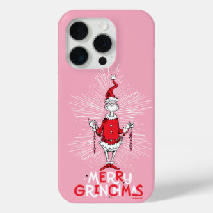 Funda Para iPhone 15 Pro Grinch Feliz Grinchmas