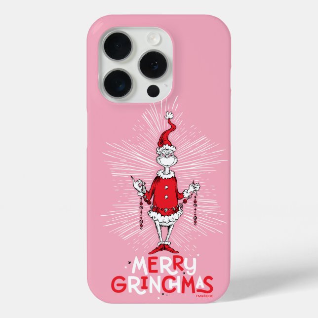 Funda De Case-Mate Para iPhone Grinch | Grinchmas de merry (Reverso )