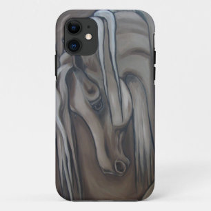 Funda Para iPhone 11 Gris árabe del caballo