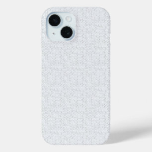 Funda Para iPhone 15 Gris Claro Floral Geométrico Patrón Moderno de V