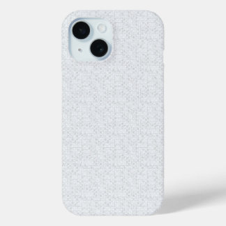 Funda Para iPhone 15 Gris Claro Floral Geométrico | Patrón Moderno de V