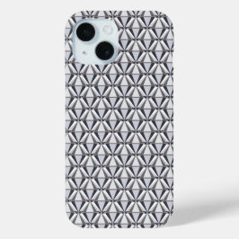 Funda Para iPhone 15 Gris con rosa