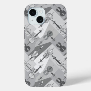 Funda Para iPhone 15 Gris de Cellos angulado