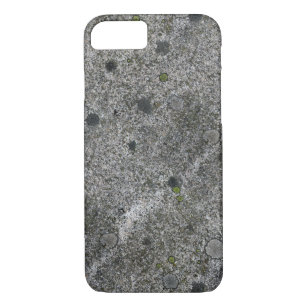 Funda Para iPhone 8/7 Gris de la roca del granito con el musgo verde