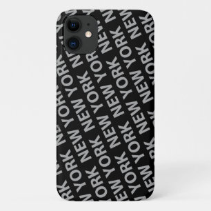 Funda Para iPhone 11 Gris del patrón de Nueva York