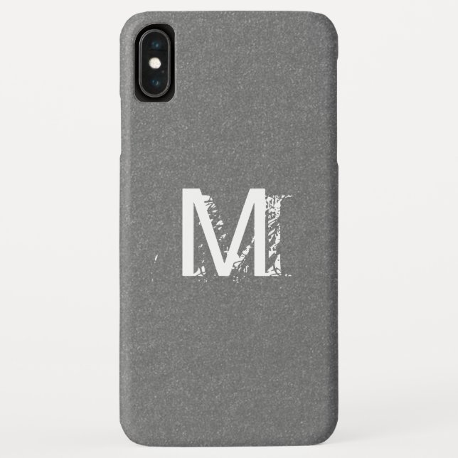 Funda De Case-Mate Para iPhone Gris elegante y chic (Reverso)