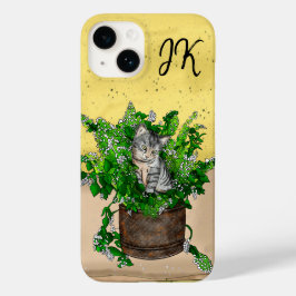 Funda Para iPhone 14 De Case-Mate Gris grisáceo sentado en una olla de caca