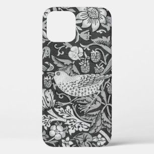 Funda Para iPhone 12 Gris, ladrón de fresa, William Morris